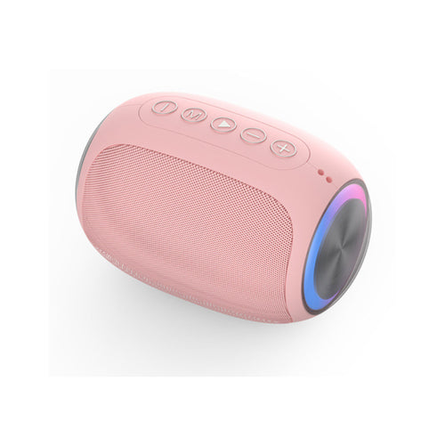 Oval Bluetooth-högtalare med LED-ljusring