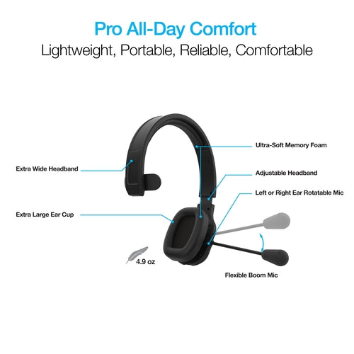 Naztech NXT-700 Pro Brusreducerande Bluetooth-headset
