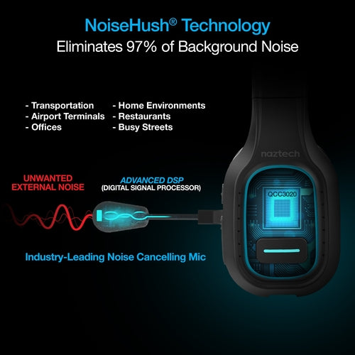 Naztech NXT-700 Pro Brusreducerande Bluetooth-headset