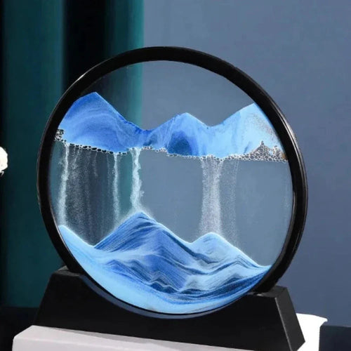 Djuphavs 3D Sandkonst – Rörlig Dekoration med Havsinspiration