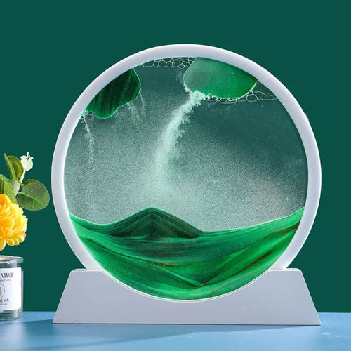Djuphavs 3D Sandkonst – Rörlig Dekoration med Havsinspiration
