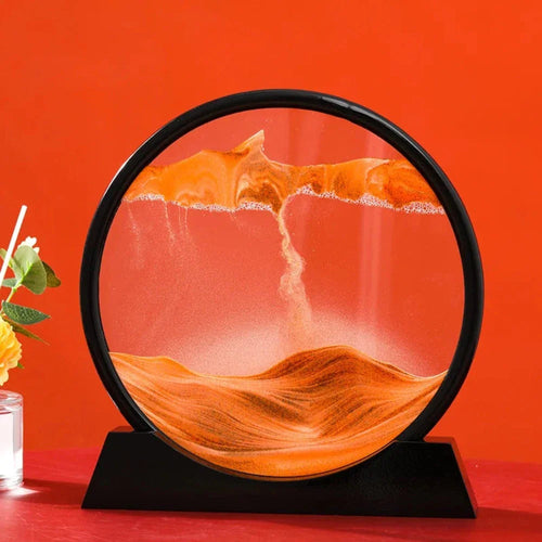 Djuphavs 3D Sandkonst – Rörlig Dekoration med Havsinspiration
