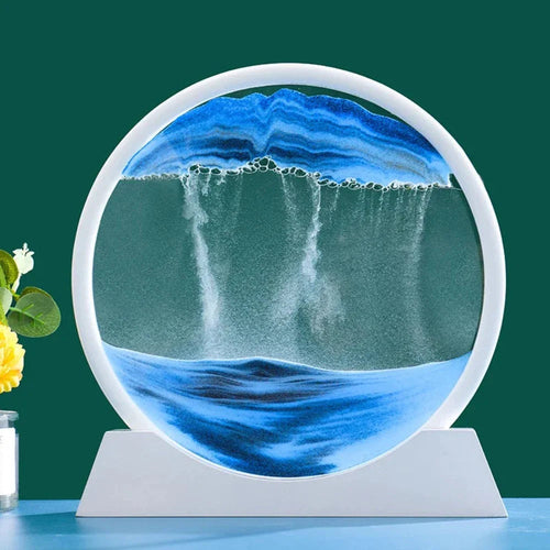 Djuphavs 3D Sandkonst – Rörlig Dekoration med Havsinspiration