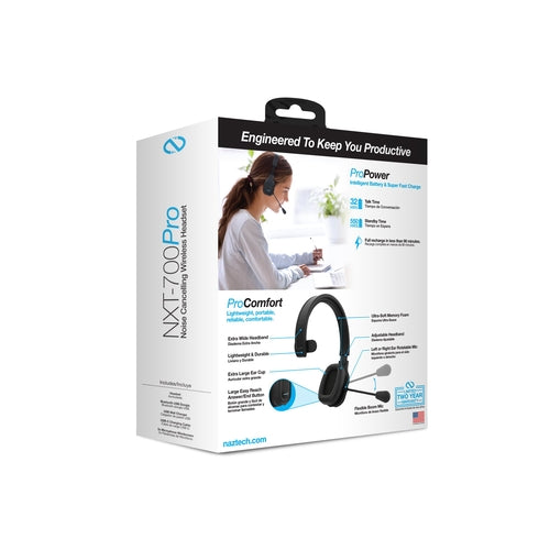 Naztech NXT-700 Pro Brusreducerande Bluetooth-headset