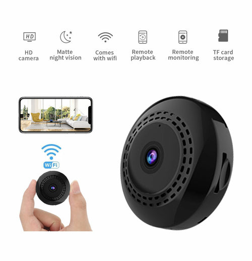 Mini WiFi Säkerhetskamera 1080P med Nattseende och Rörelsedetektering